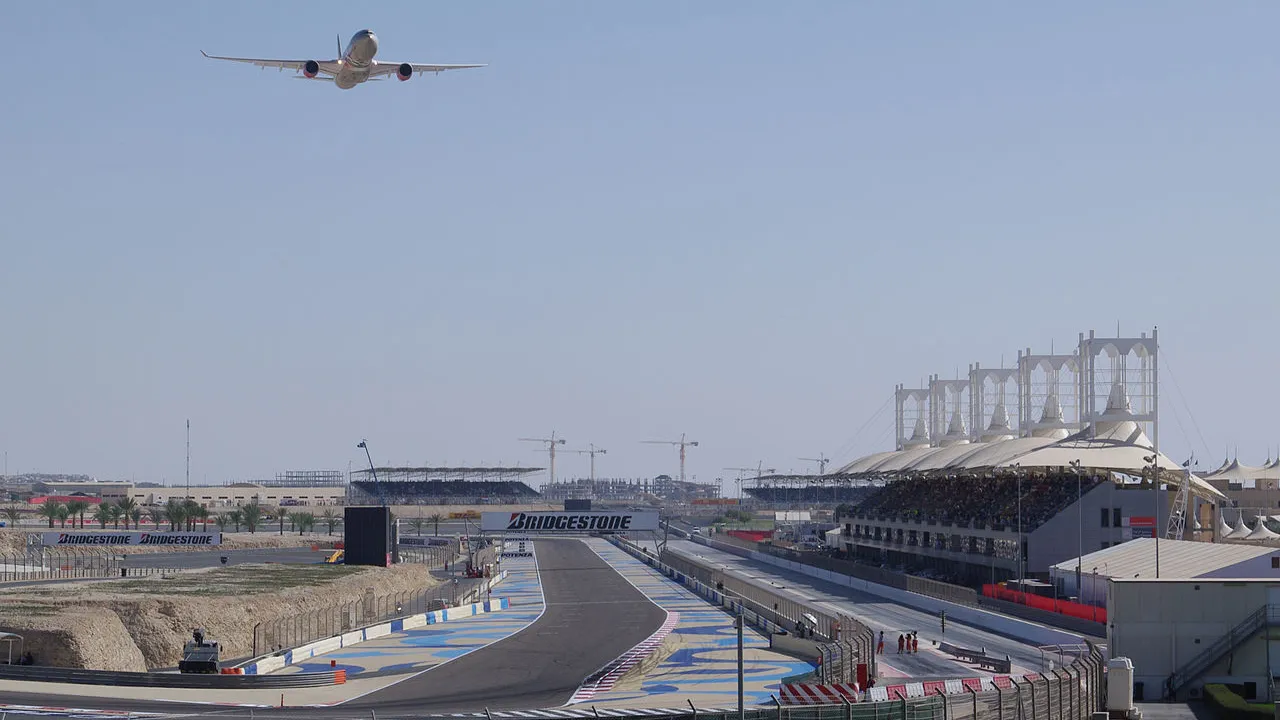 circuit van bahrein rechte stuk