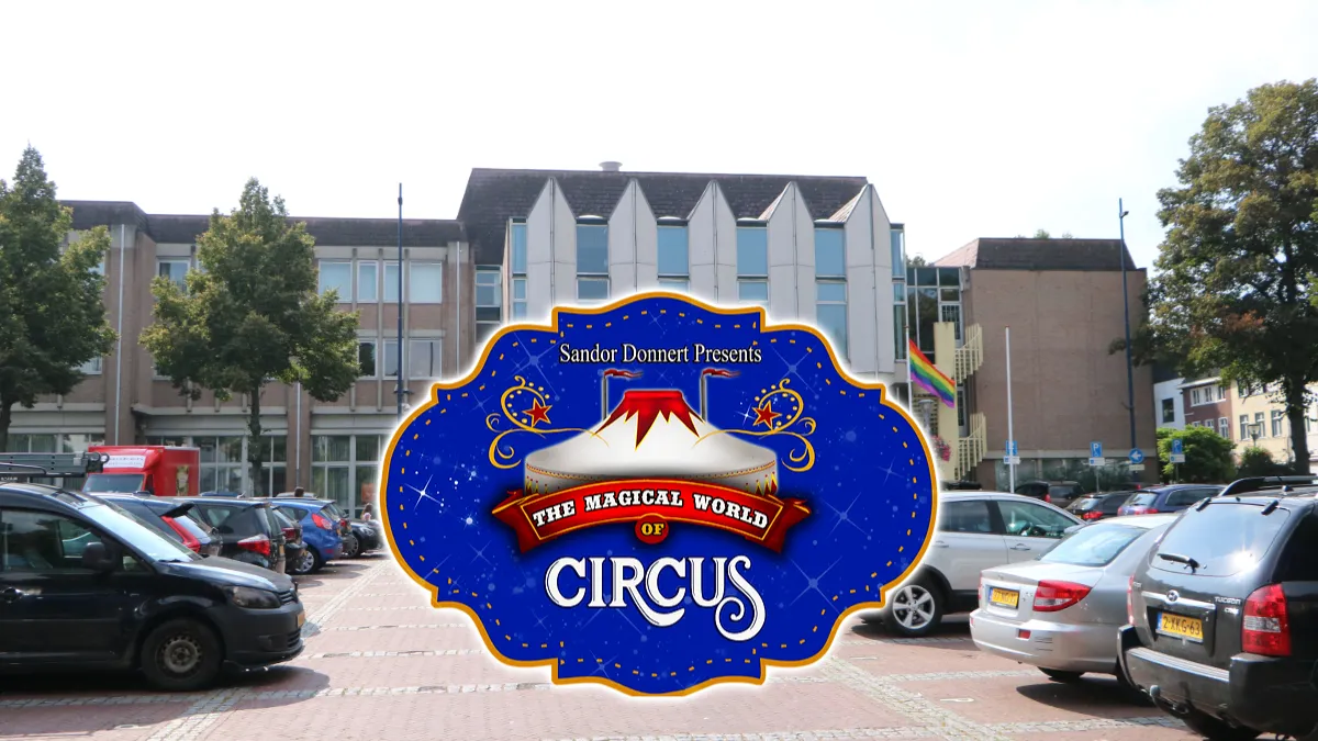 circus op p terrein gemeentehuis stadswinkel markt geleen september 2021