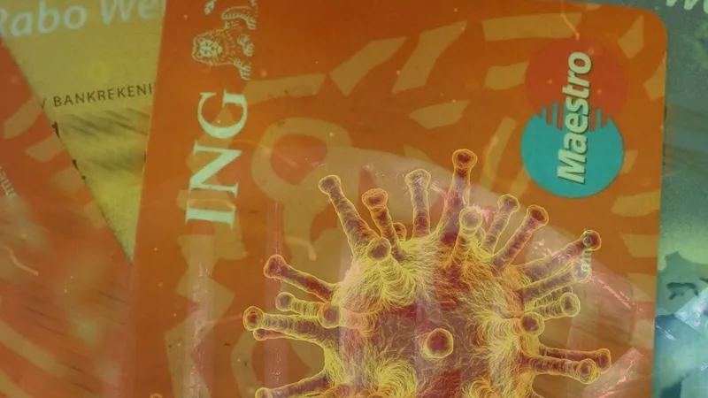 coronavirus op bankpassen