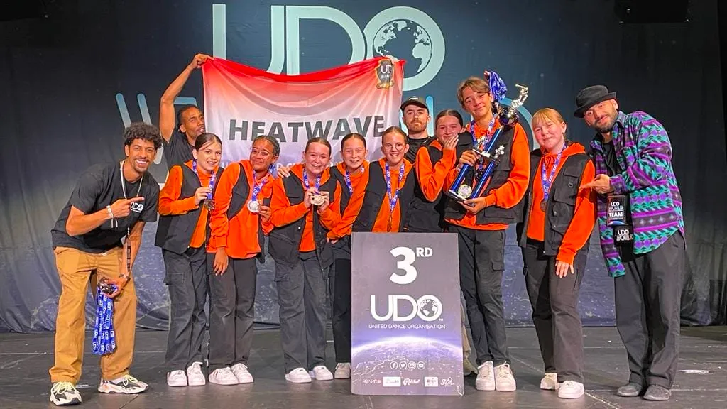 dansstudio rick schmitz heatwave brons op wk streetdance 2023 udo in blackpool