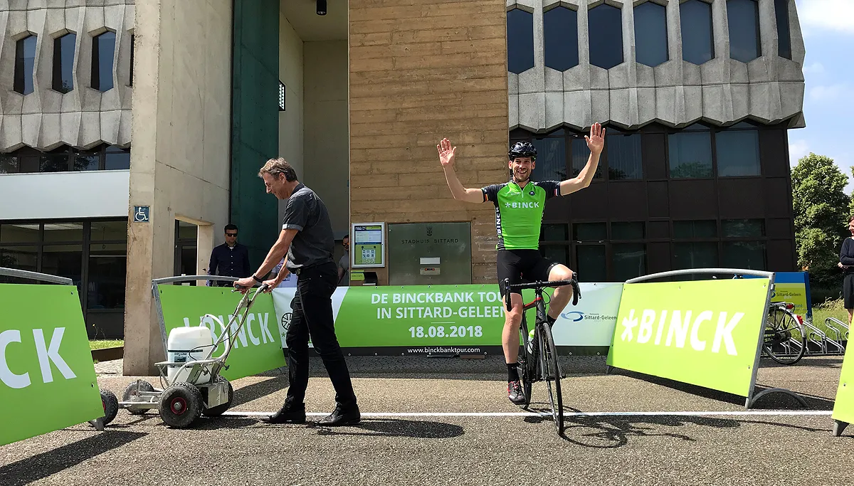 de symbolische finish in sittard