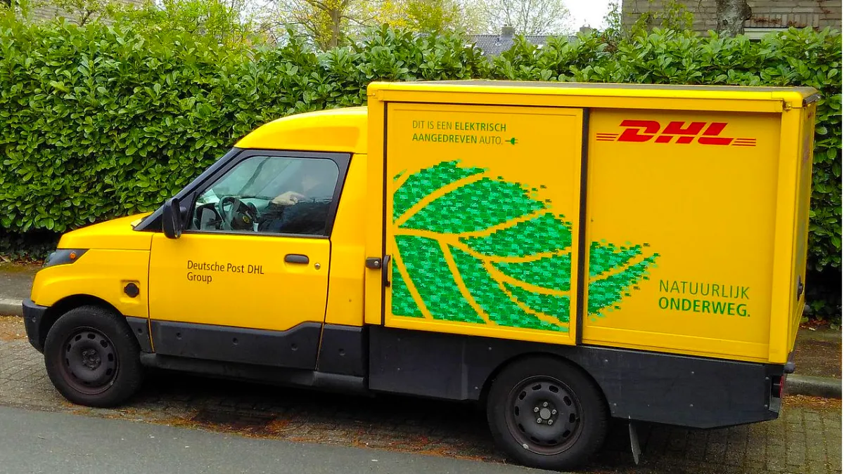 dhl elektrische bestelbus