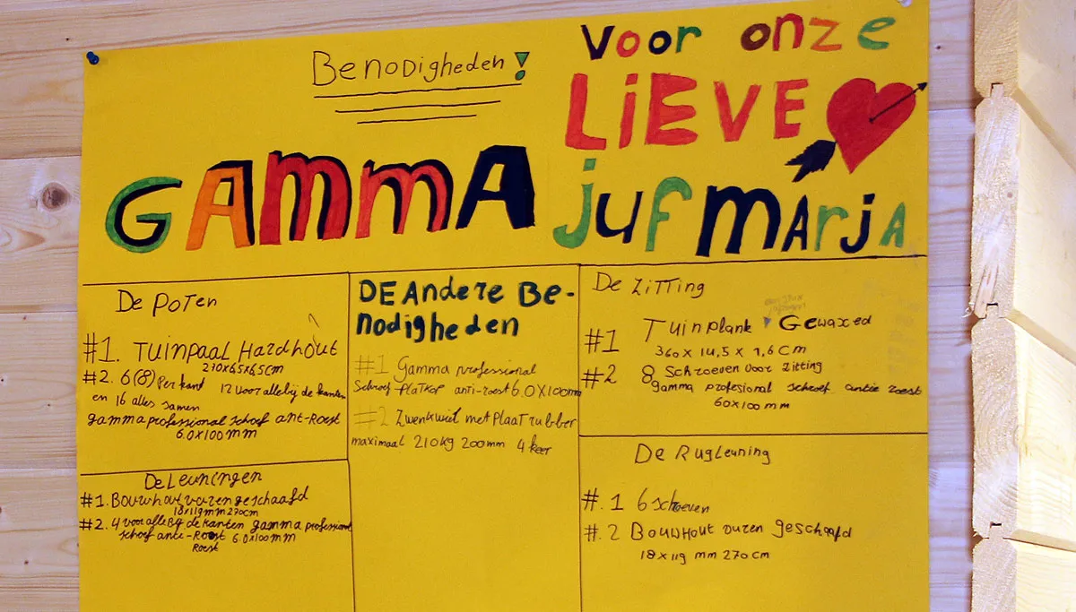driesprong gamma bankje voor de juf 3
