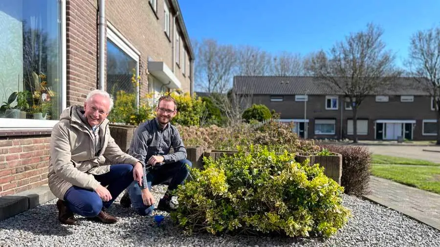 eerste sensor in pientere tuin in geleen