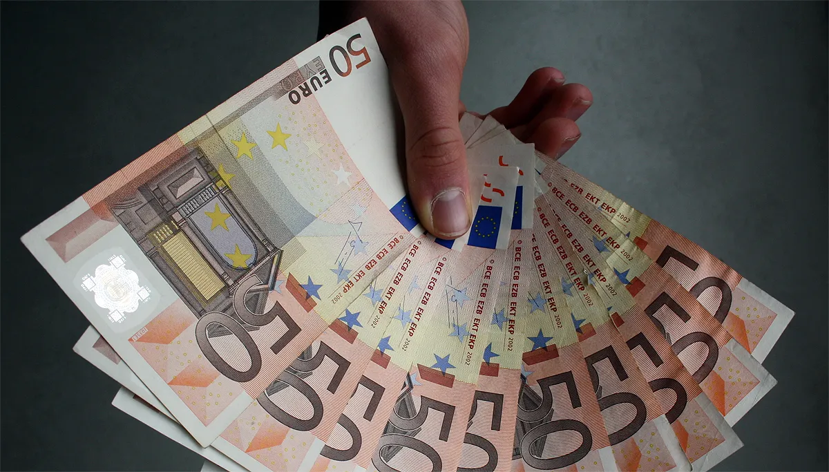 eurobiljetten 50 euro waaier