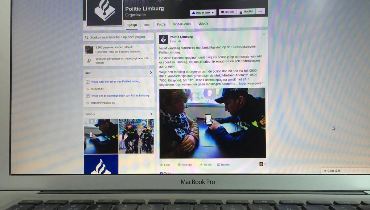 facebookpagina politie limburg