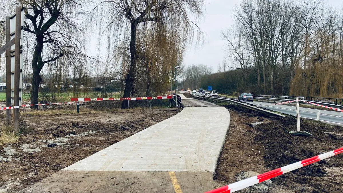 fietspad n276 bij beekdal hersteld