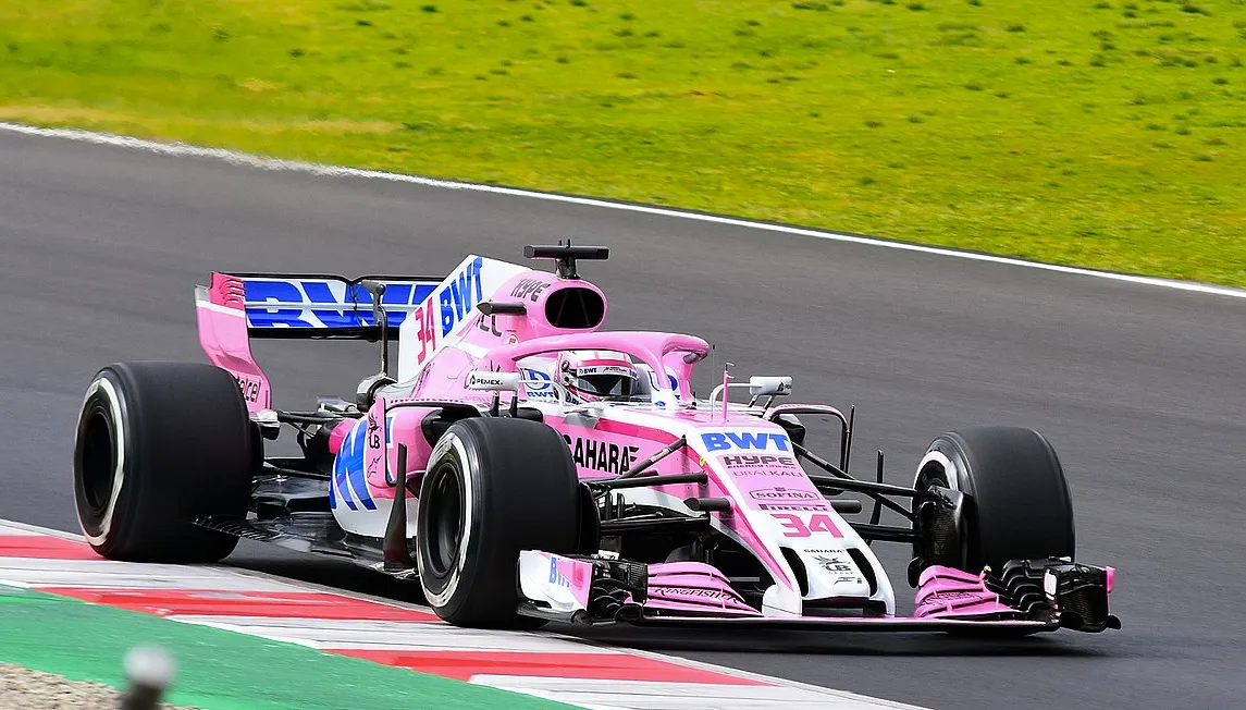 force india in zwaar weer