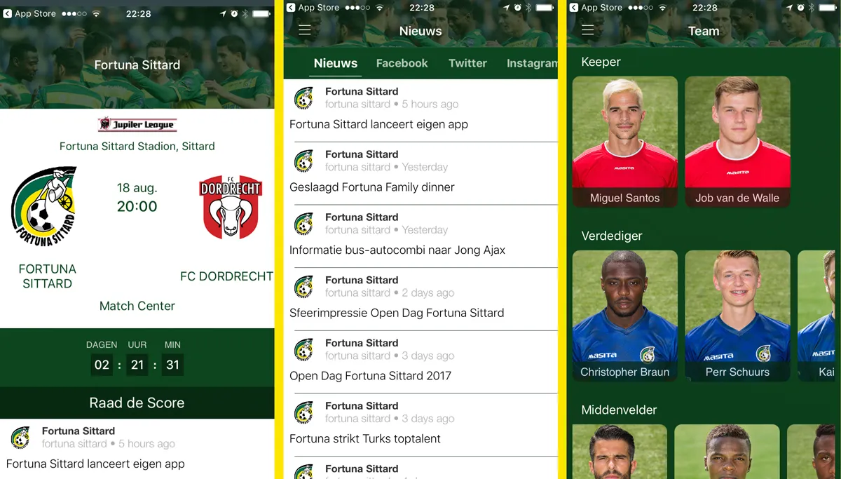 fortuna sittard app