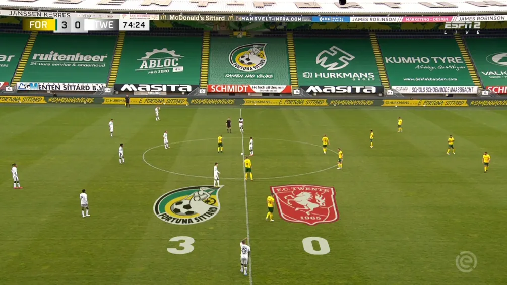 fortuna sittard wint met 3 0 van fc twente