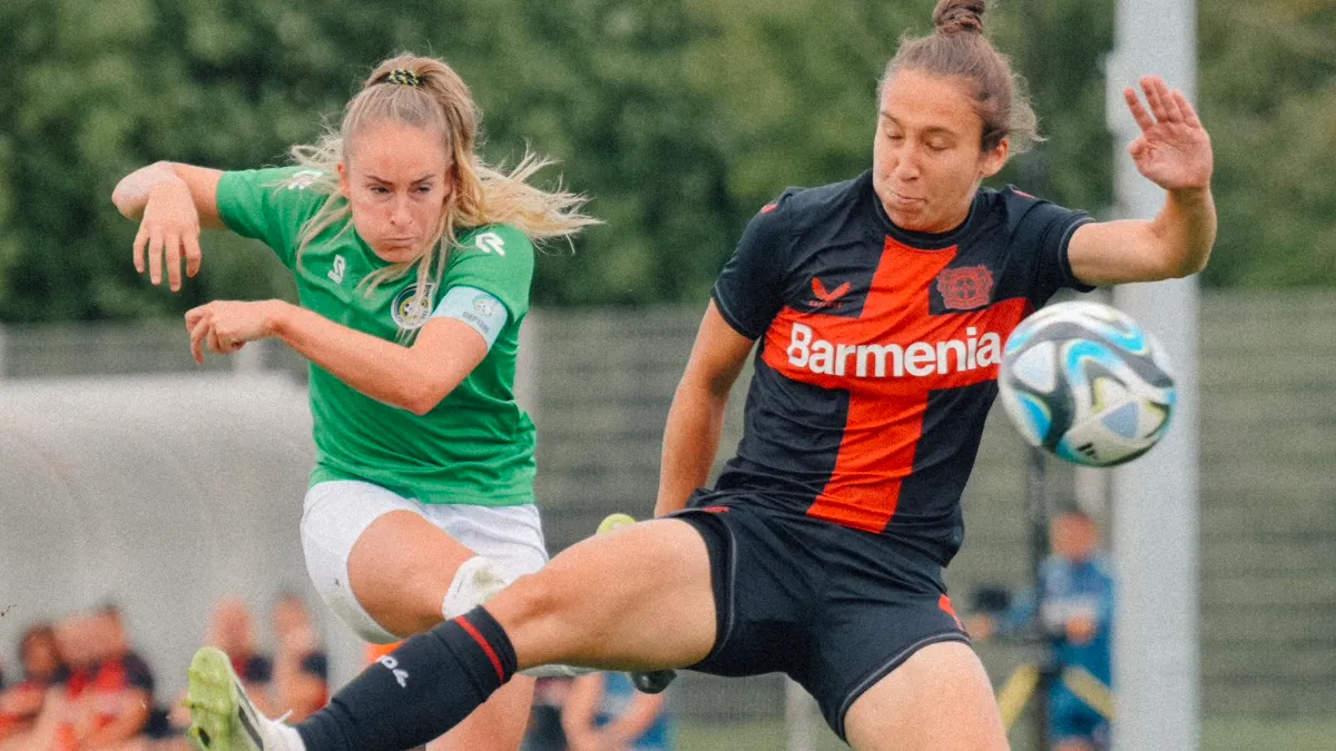 fortuna vrouwen oefent tegen bayer 04 leverkusen