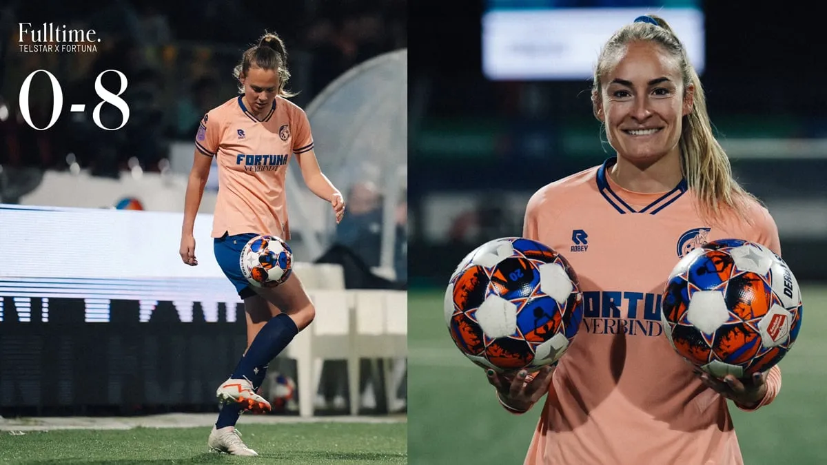 fortuna vrouwen wint met 8 0 bij telstar