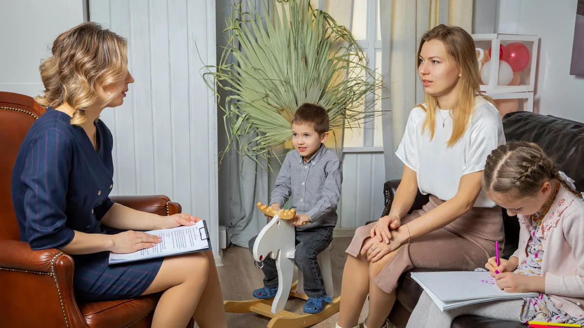 gesprek met psycholoog over kinderen