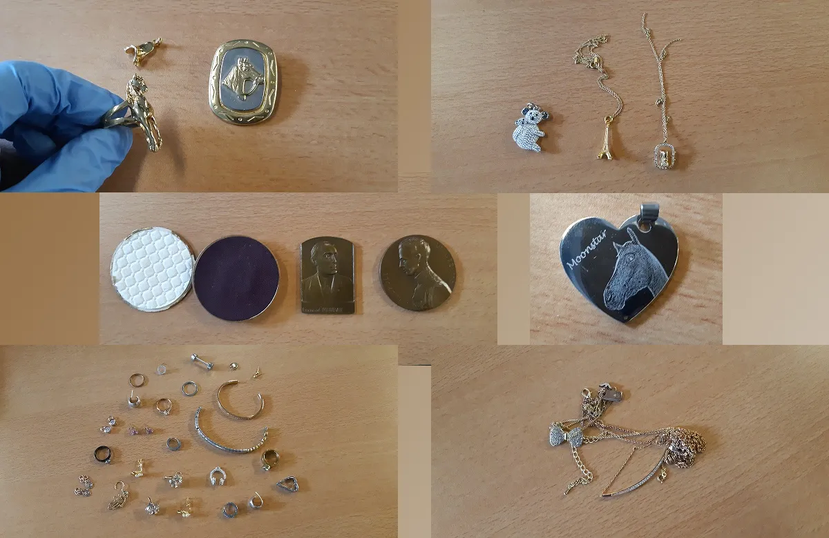 gevonden sieraden mogelijk afkomstig van diefstal