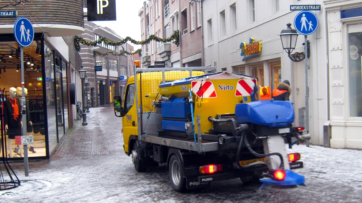 gladheidsbestrijding in centrum sittard