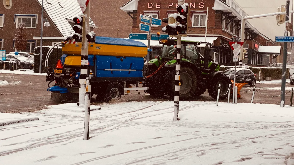 gladheidsbestrijding op 20 januari 2023 in sittard