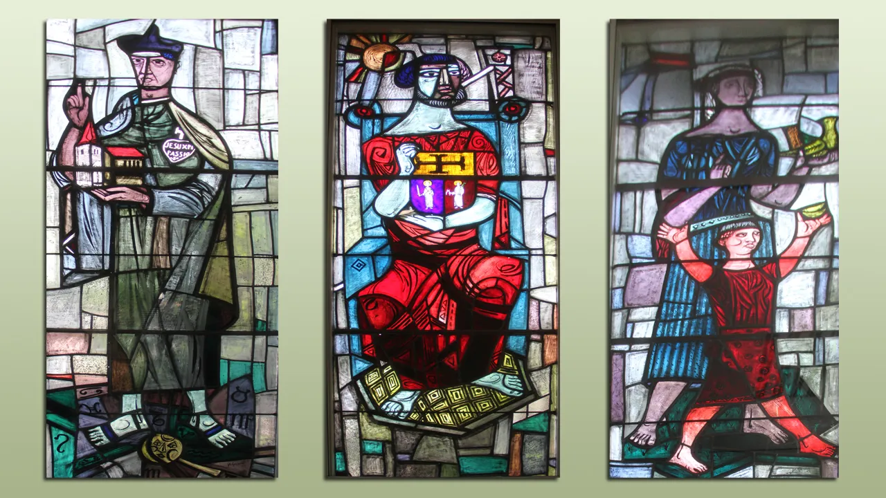 glas in lood huisartsenpraktijk munstergeleen