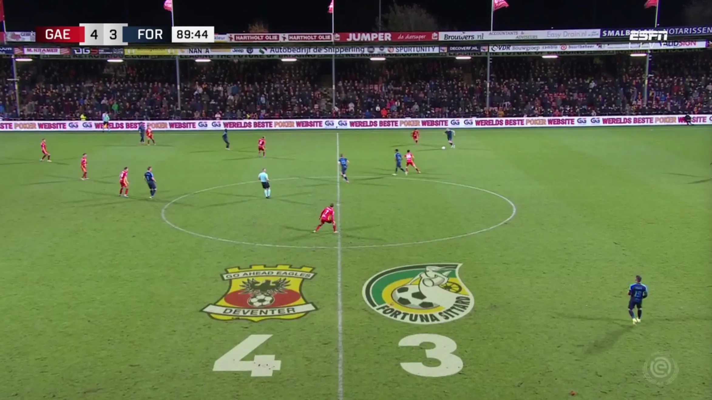 go ahead eagles fortuna sittard 4 3
