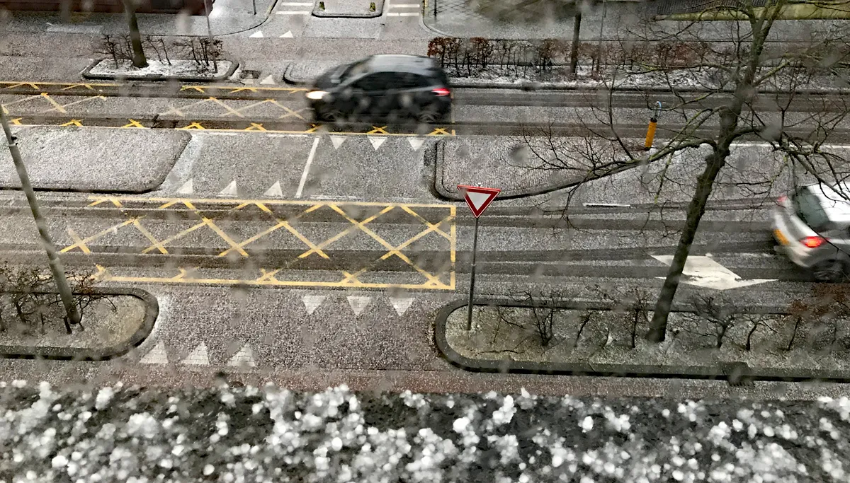 hagelbui a6 januari 2018 sittard