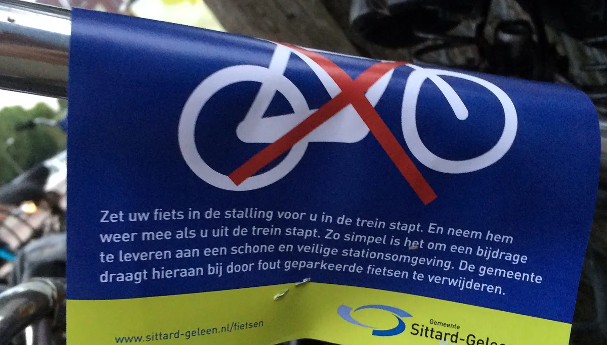 handhaving fout geparkeerde fietsen