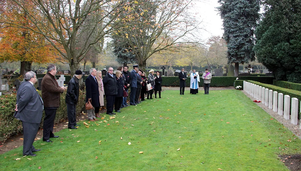 herdenking britse militairen op zaterdag 12 november 2016