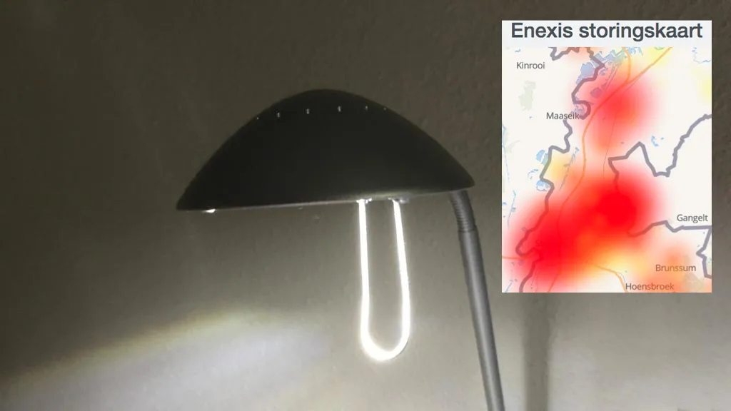 het licht brandt weer na stroomstoring oudejaarsavond 2019
