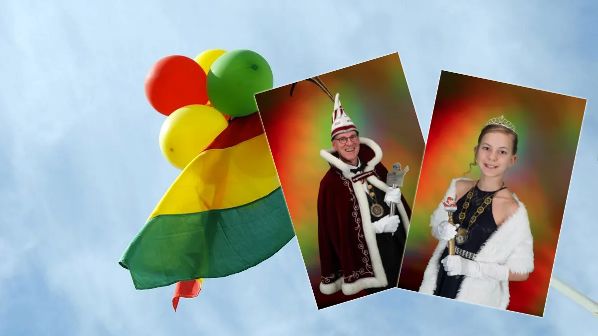 hoogheden kempernaaze carnavalsdriekleur rood geel groen vlag 1