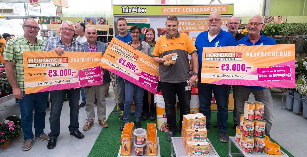 hornbach cheque goede doel bob rohenkohl