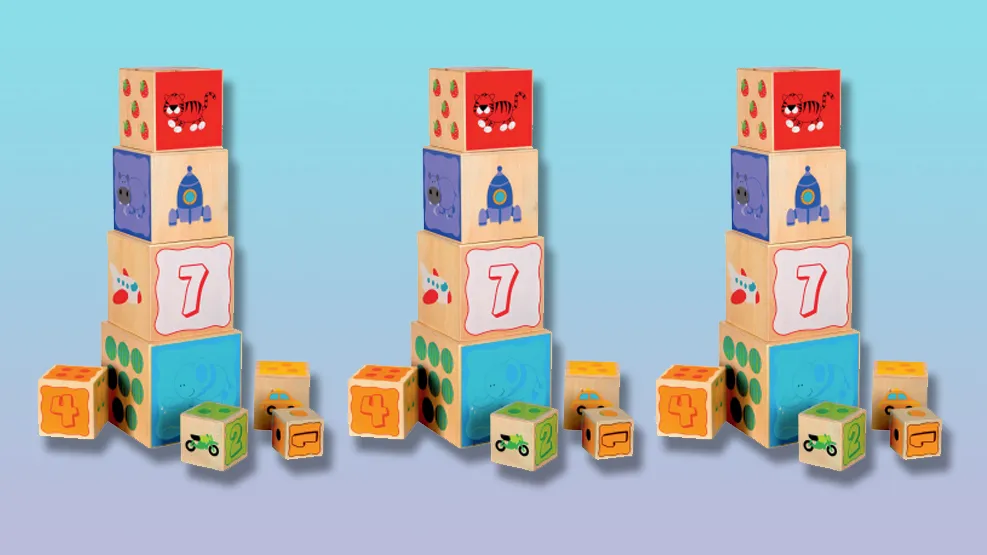 houten stapeltoren 8 delig