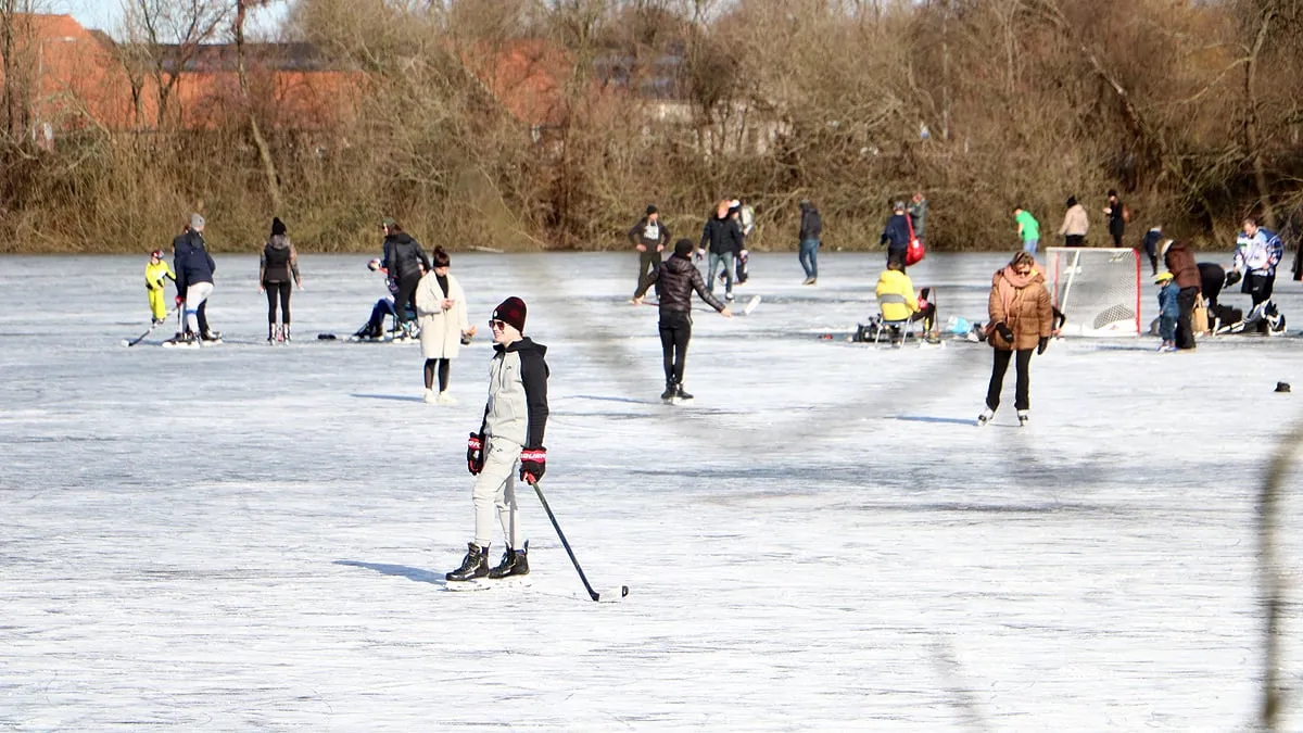 ijspret op de driepoel in geleen