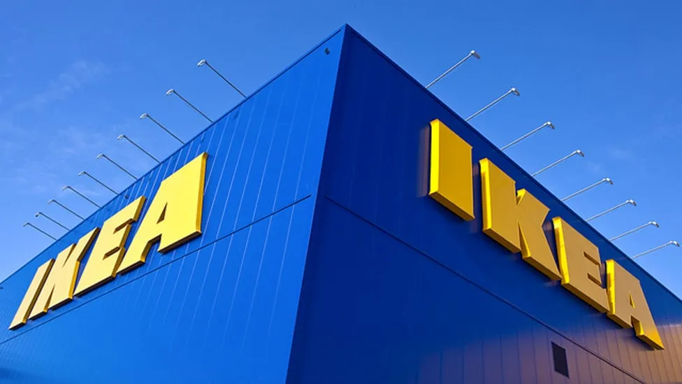 ikea geel blauw gevel