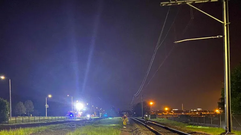 incident met fiets op spoor lutterade