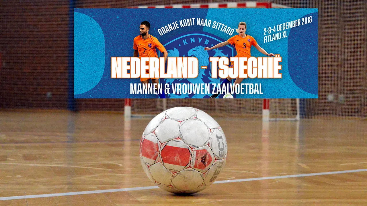 interlandvoetbal zaal zaalvoetbal sporthal doel
