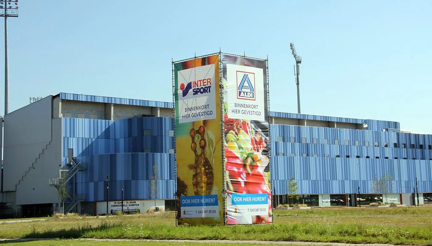 intersport binnenkort hier gevestigd net als aldi bij fortuna stadion