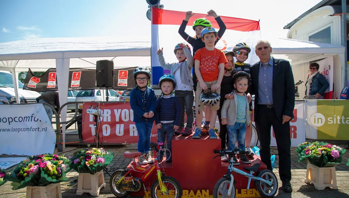jan janssen en de kidsride deelnemertjes ron philips