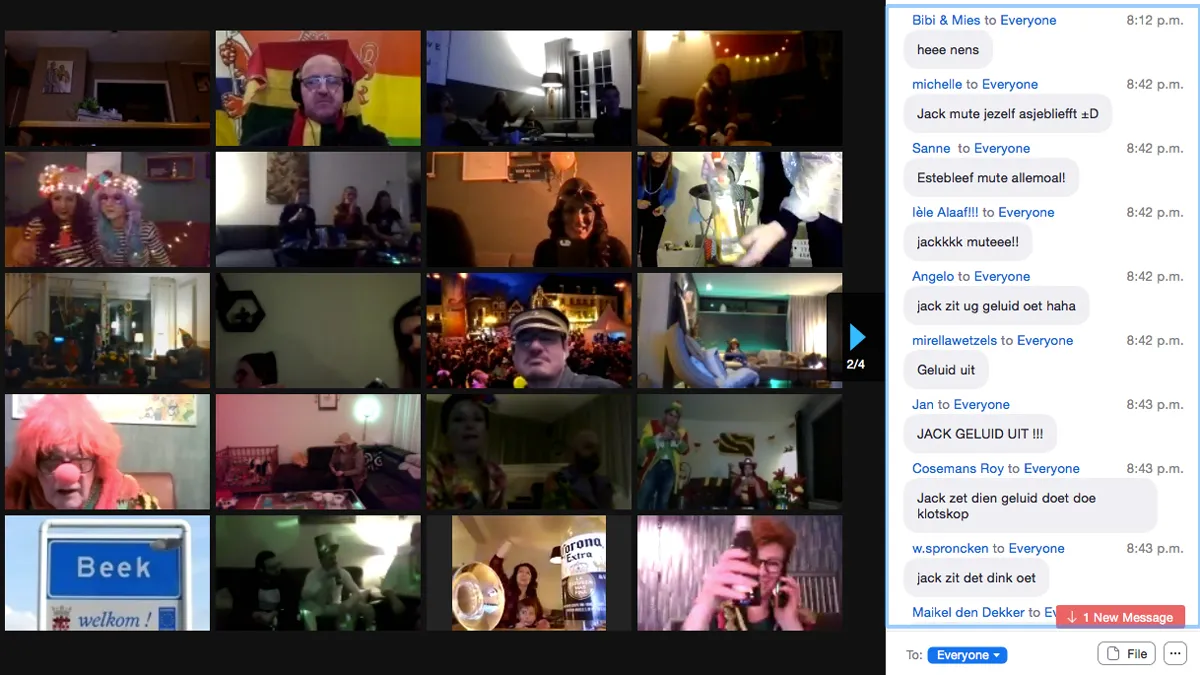kamer kanon via zoom