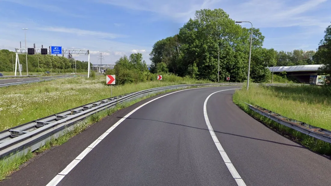 kerensheide verbindslus vanaf a76 uit westen naar a2 richting noorden