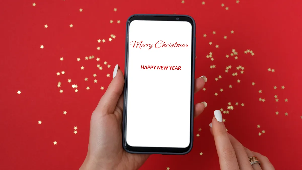 kerst en nieuwjaarswens via app