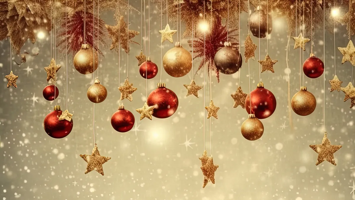 kerststerren en kerstballen