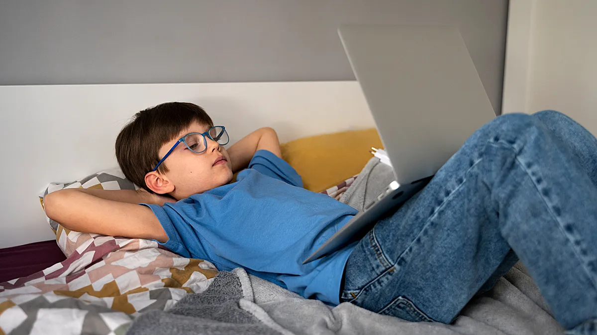 kind thuis niet op school