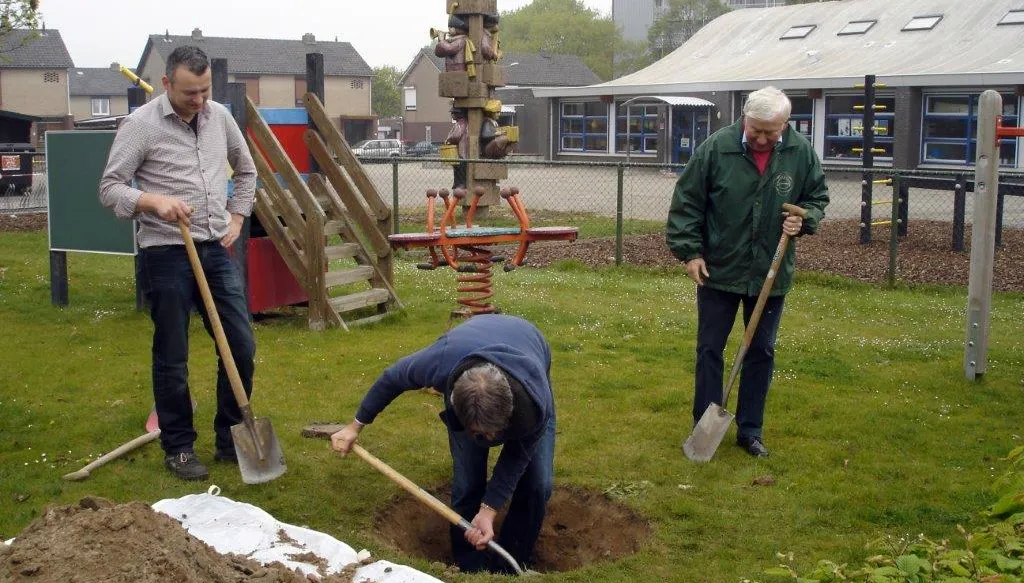kiwanis aan het werk in de roetsj