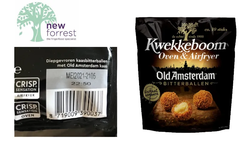 kwekkeboom airfryer kroketten allergenenwaarschuwing