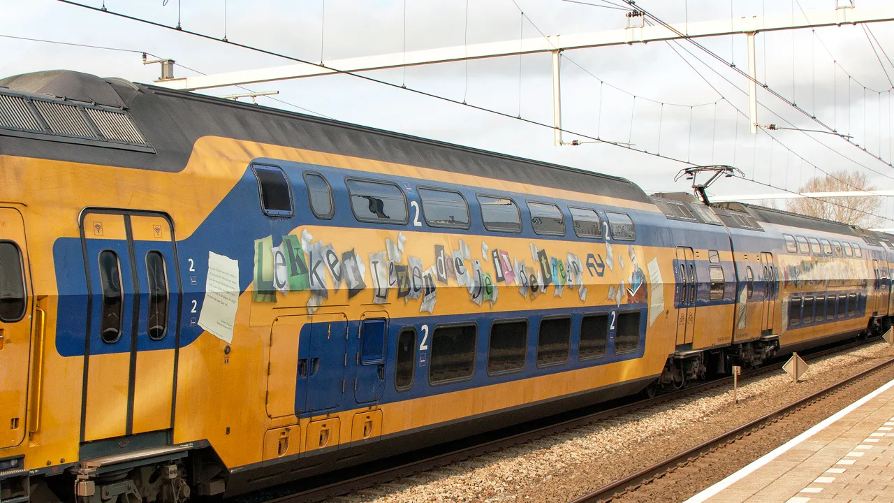 lekker lezen doe je in de trein