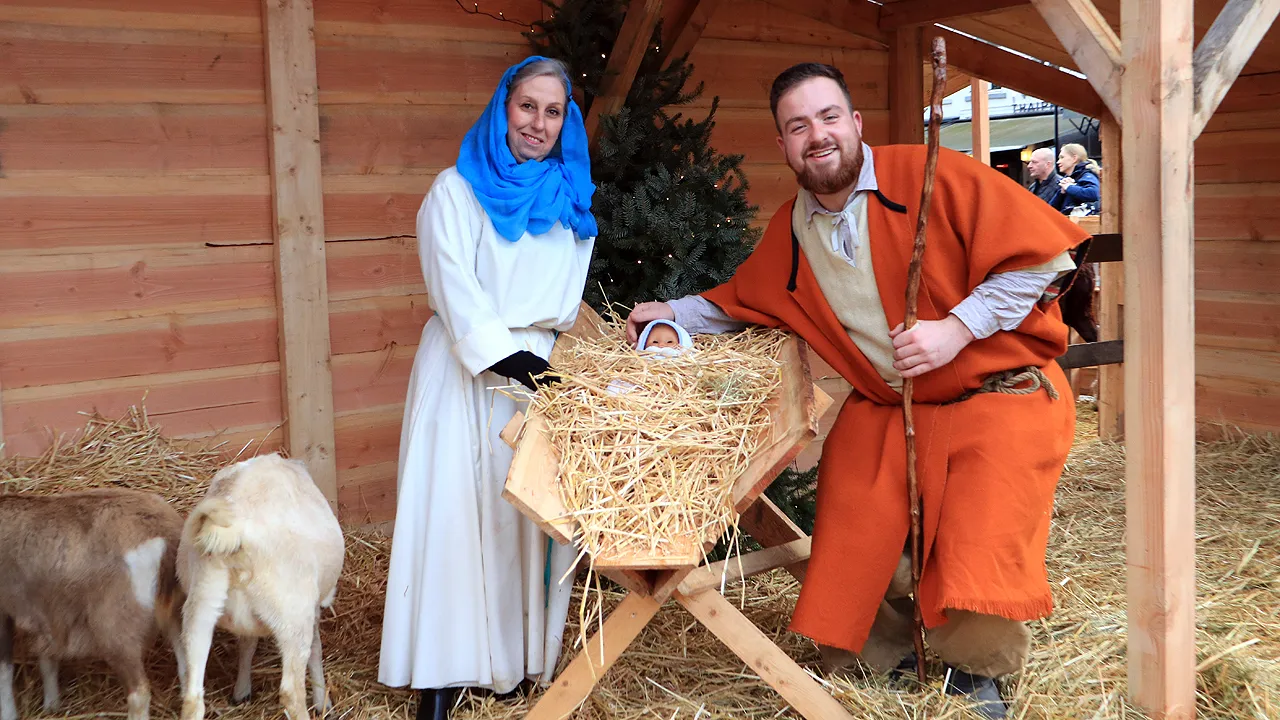levende kerststal 2019 maria en jozef en jezus