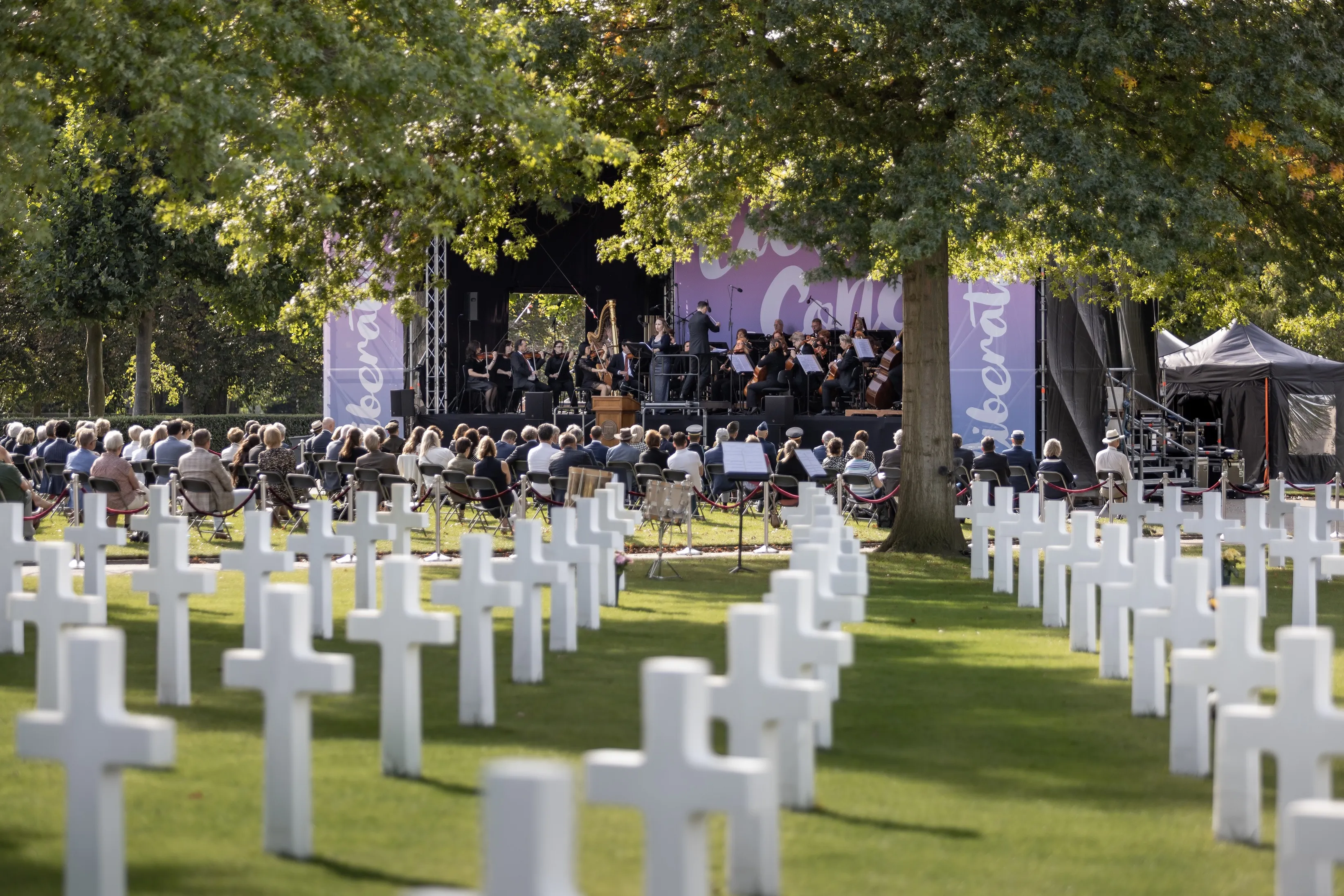 liberation concert richting het podium lr