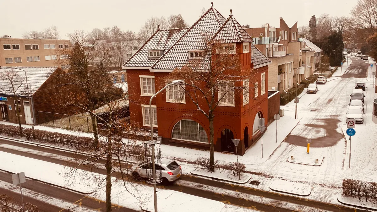 lichte sneeuwval en gladheid in sittard 2022