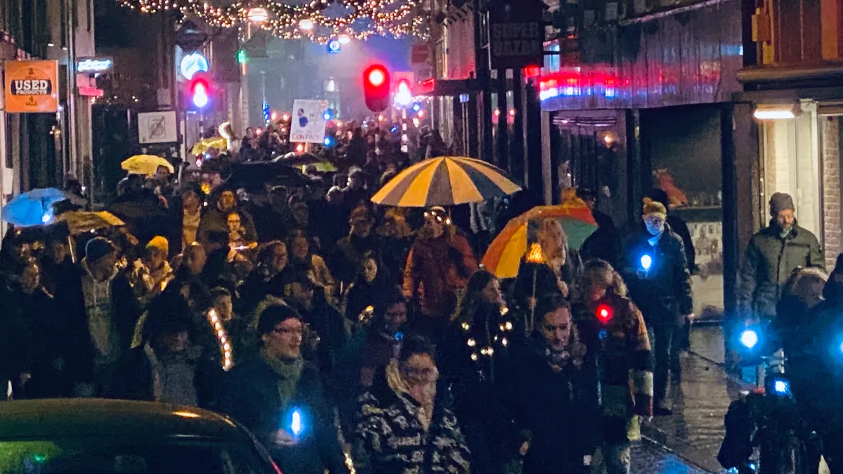 lichtjestocht voor vrijheid 29 december 2021