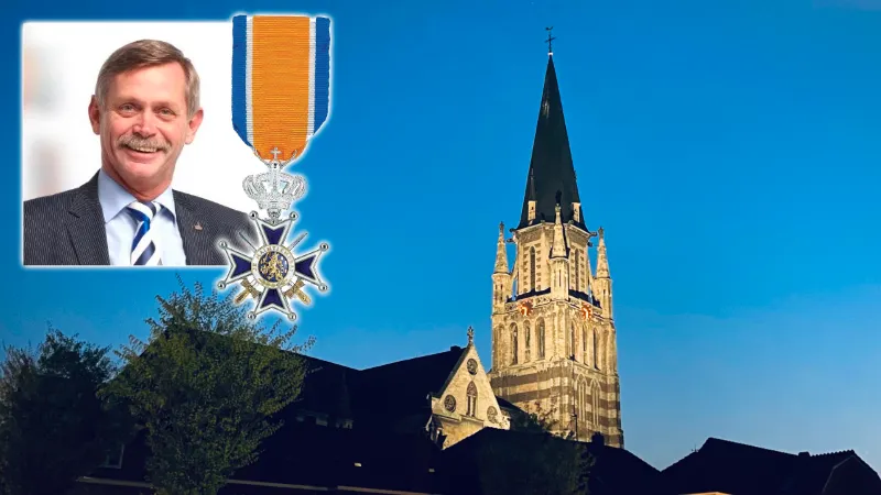 lintje voor ger kreutzkamp grote kerk sittard op zomeravond in juli 2022