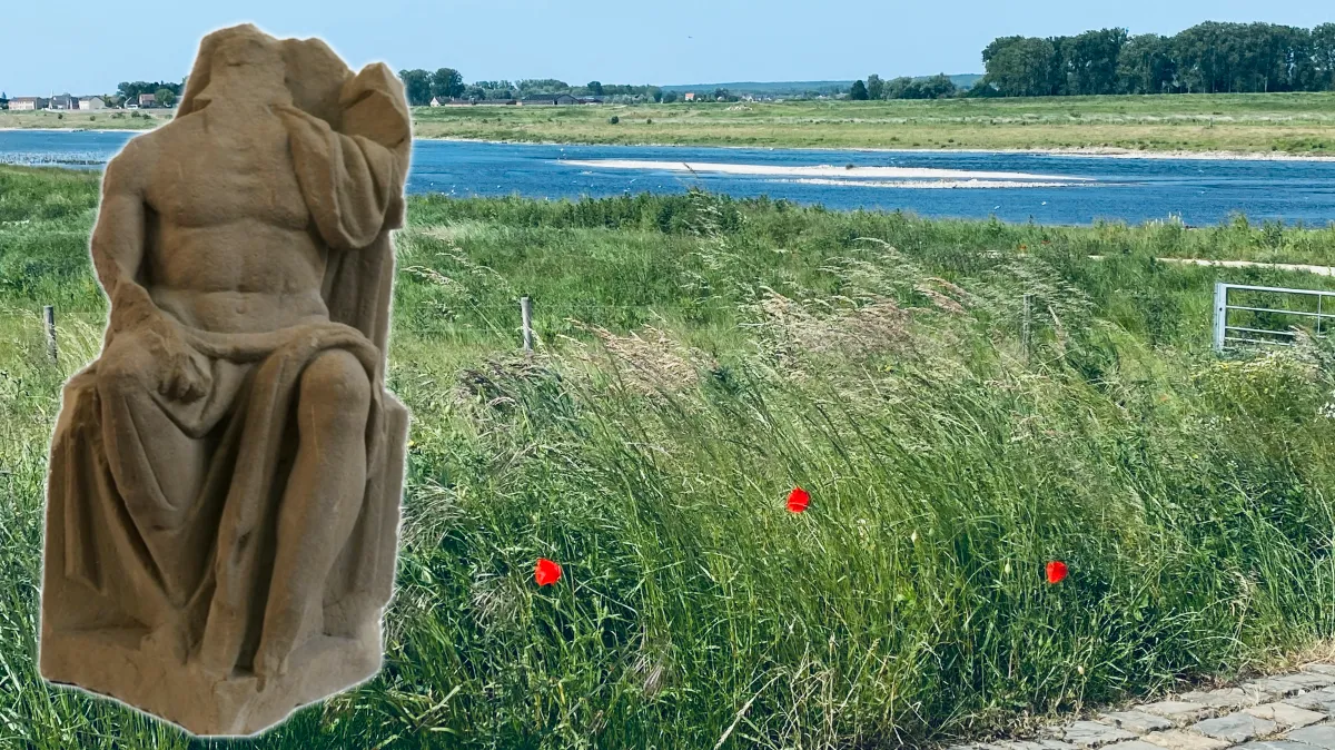 maas bij grevenbicht pinksteren jupiterbeeld