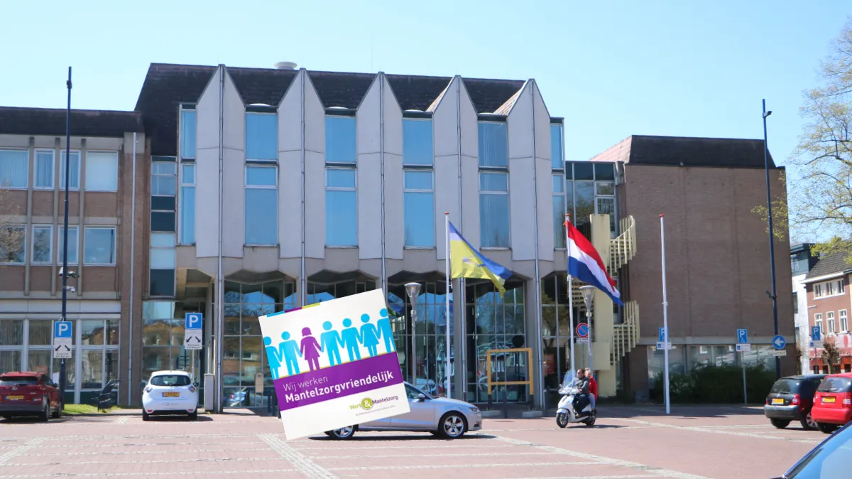 mantelzorgvriendelijk gemeentehuis geleen op een zonnige dag in 2021